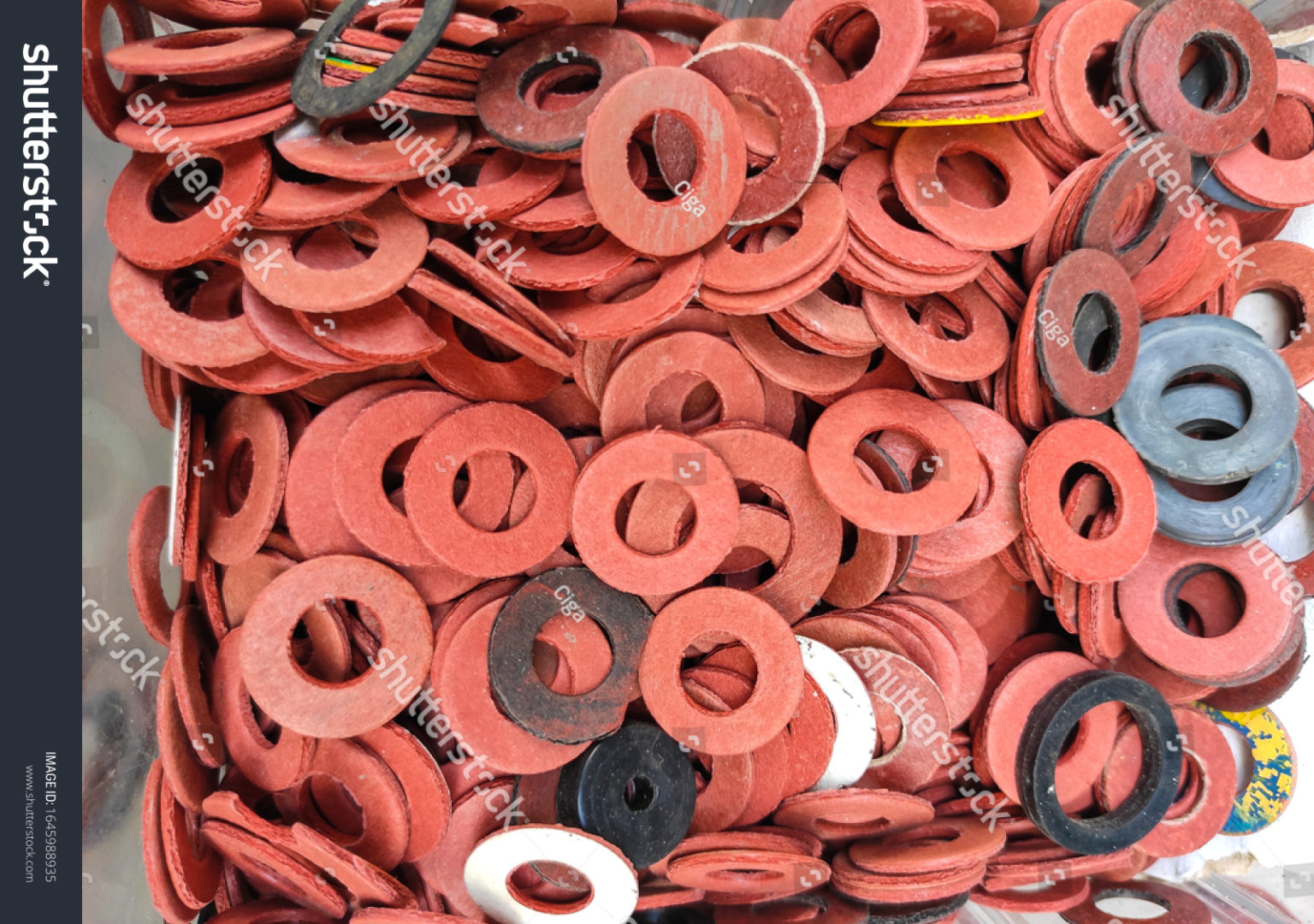 stockphotoredhydraulicandpneumaticoringsealsofdifferentsizes